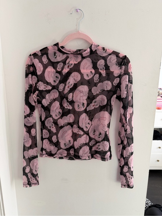 Lazy Oaf Tops - Lazy Oaf x Esther Loves You Mesh Top